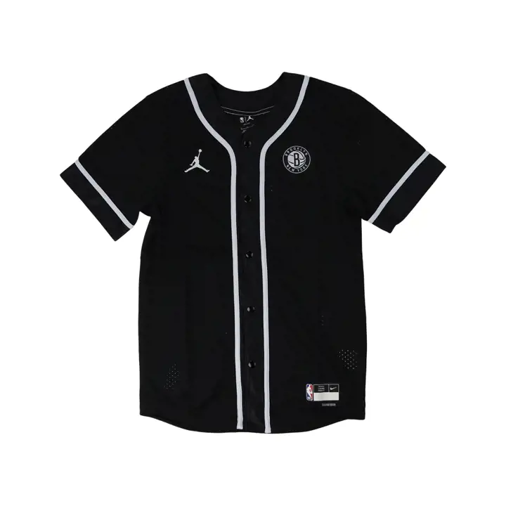 Maillot de baseball NBA Statement CTS Brooklyn Nets noir