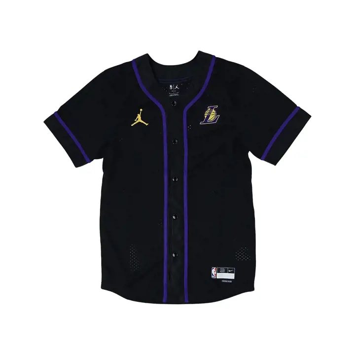 Maillot de baseball NBA Statement CTS des Lakers de Los Angeles noir