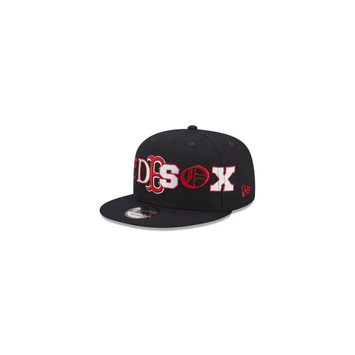 Boston Red Sox MLB Équipe Typographie Casquette 9FIFTY Marine/Marine