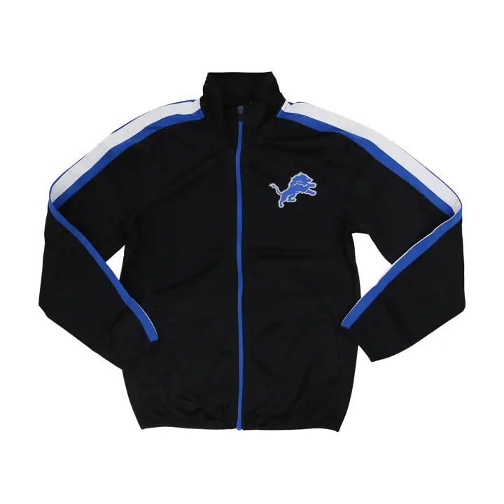 Veste de survêtement Detroit Lions NFL Classic Stripe blk/bleu/blc