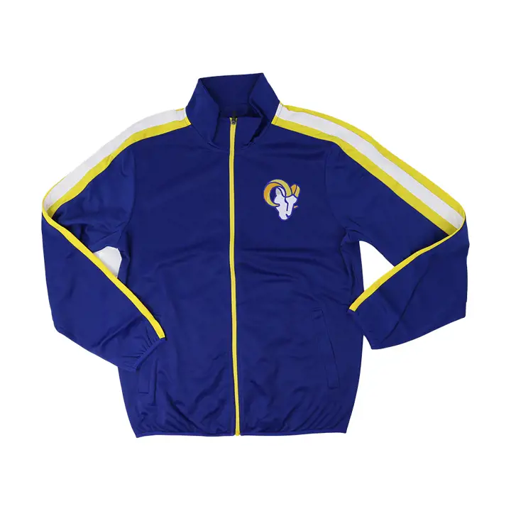 Veste de survêtement classique Los Angeles Rams NFL à rayures rbl/gl/wht