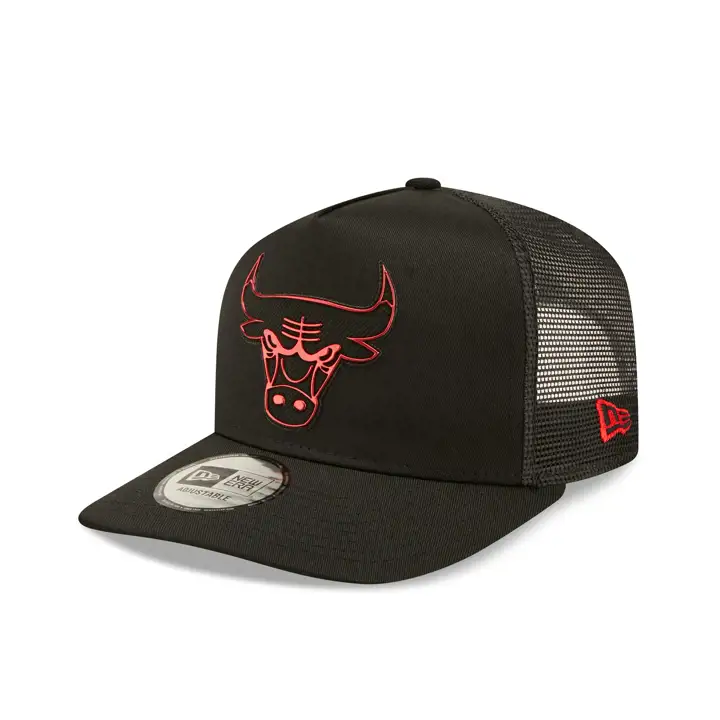 Chicago Bulls NBA Logo métallisé EU A-Frame Trucker blk/blk