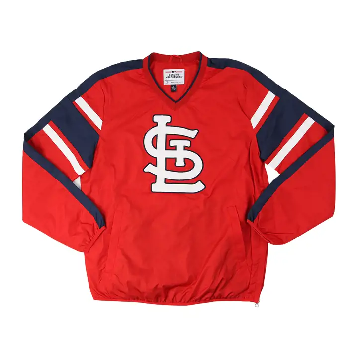 Chandail St. Louis Cardinals MLB Swing Away col en V rouge