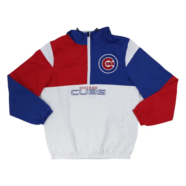Chicago Cubs MLB Fair Catch 1/2 Zip Pullover rbl/red/wht