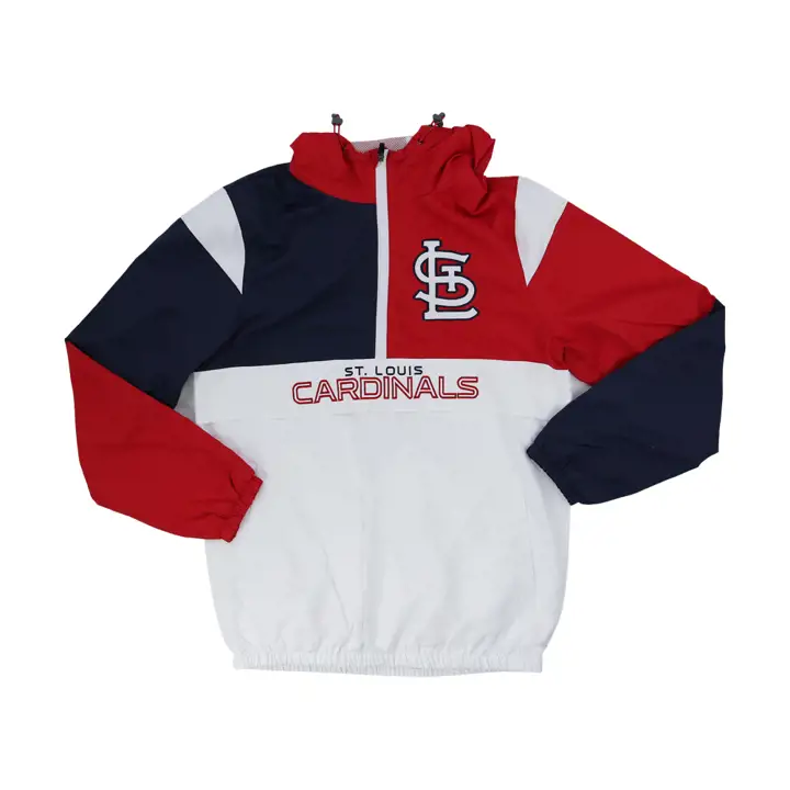 St. Louis Cardinals MLB Fair Catch 1/2 Zip Pullover rouge/marine