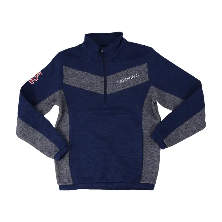 St. Louis Cardinals MLB Infielder Half Zip marine/gris