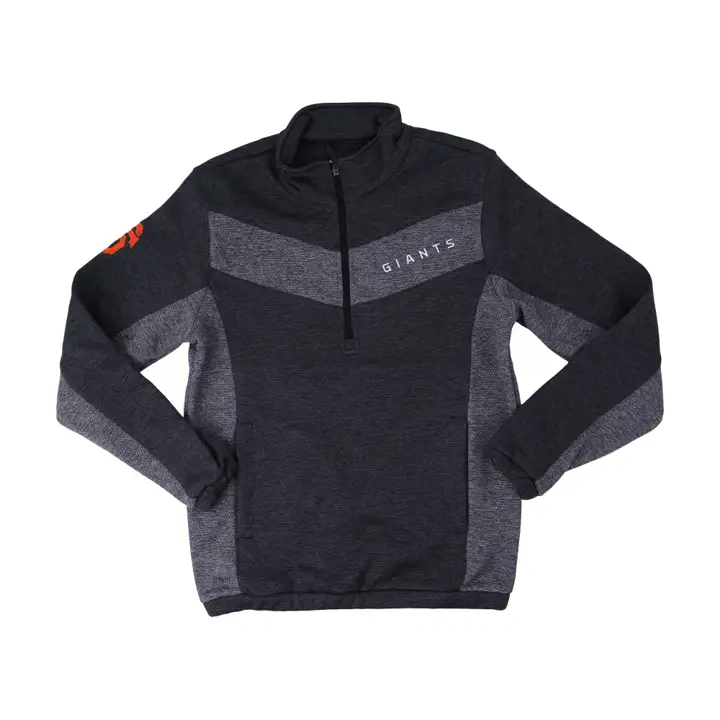Chandail à demi-zip des Giants de San Francisco de la MLB, noir/gris