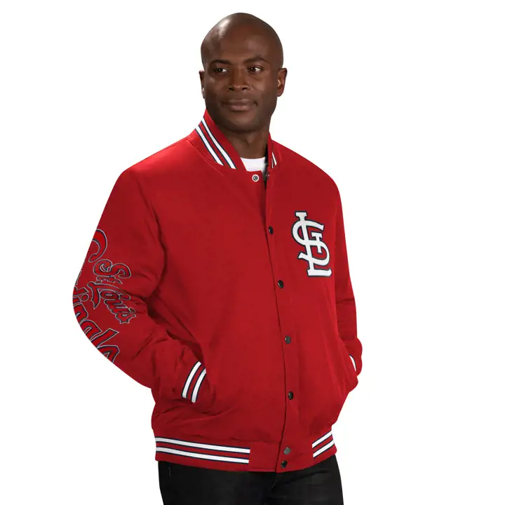 Veste de baseball universitaire MLB St. Louis Cardinals rouge