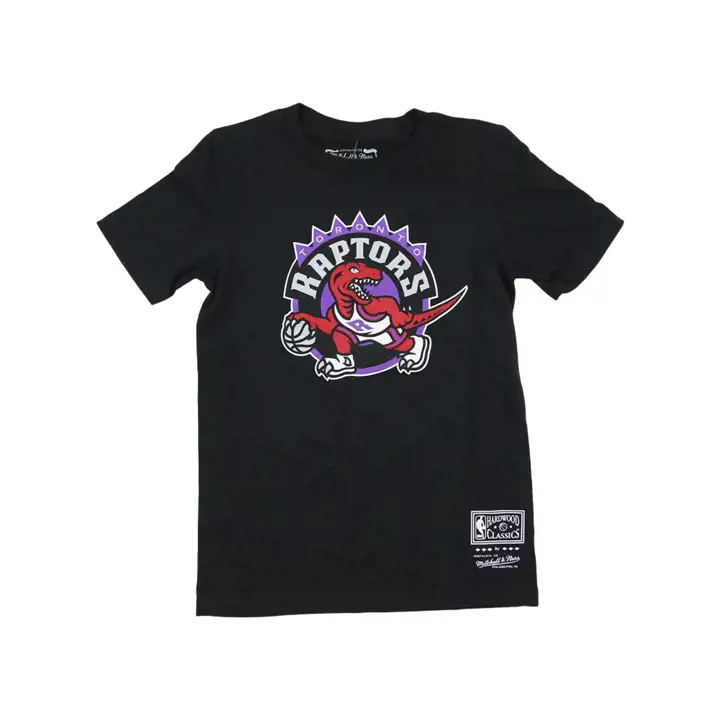 T-shirt jeunesse à logo rétro NBA des Raptors de Toronto - Noir