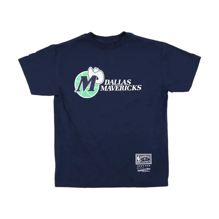 T-shirt Dallas Mavericks NBA Youth Logo Rétro marine