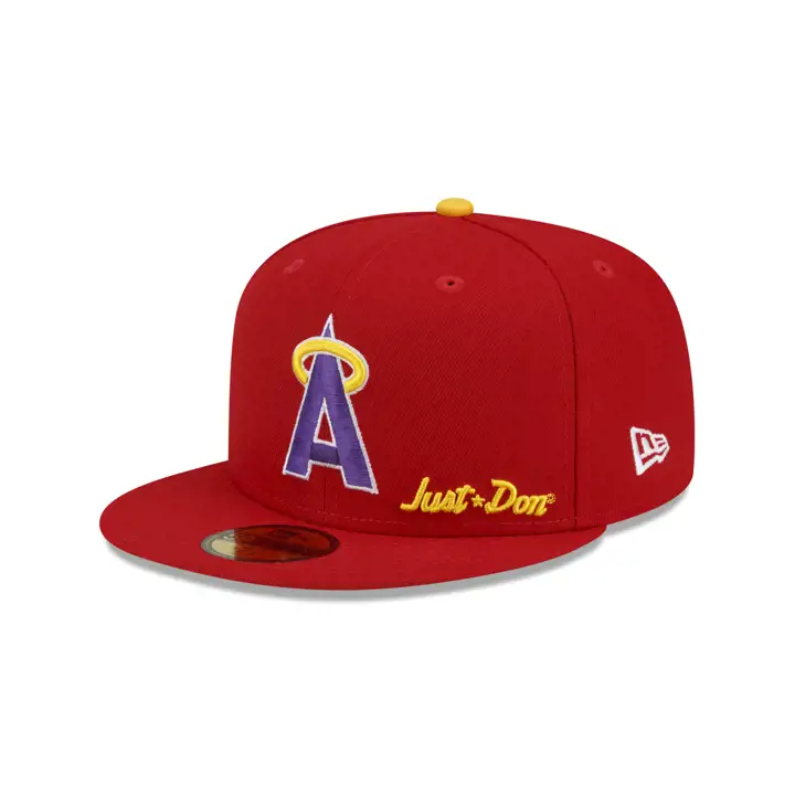 Los Angeles Angels MLB Just Don 59FIFTY Rouge/Rouge/Jau