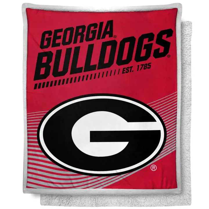 "Plaid sherpa des Georgia Bulldogs « Nouvelle École »"