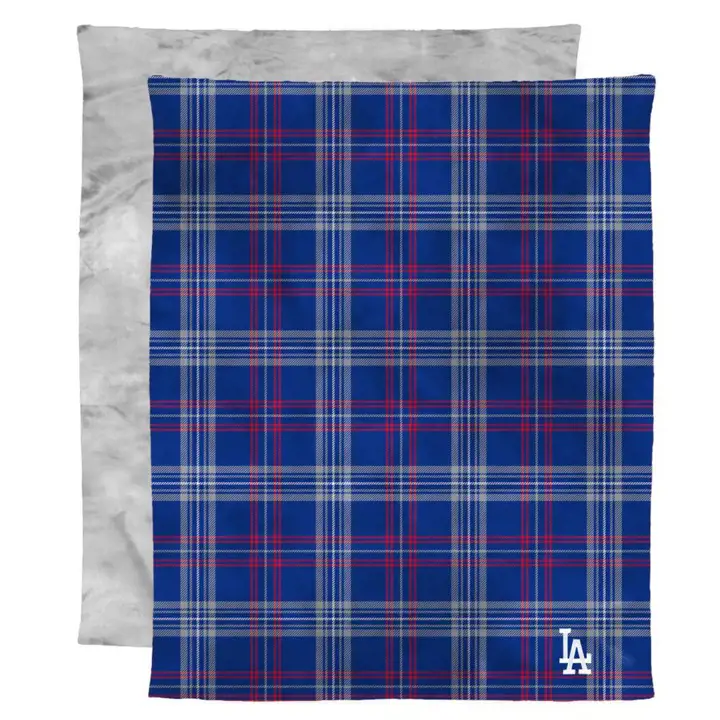 Jeté en fausse fourrure Micro Mink des Dodgers de Los Angeles