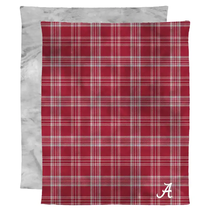 Jeté micro-viscose imitation fourrure Crimson Tide de l'Alabama