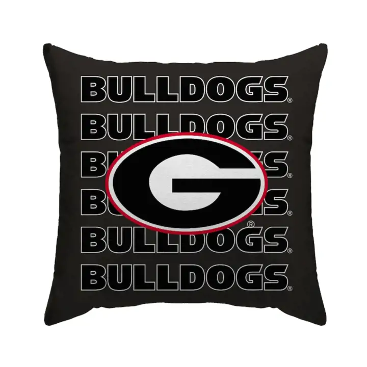 Oreiller décoratif Georgia Bulldogs Wordmark 18x18" ast
