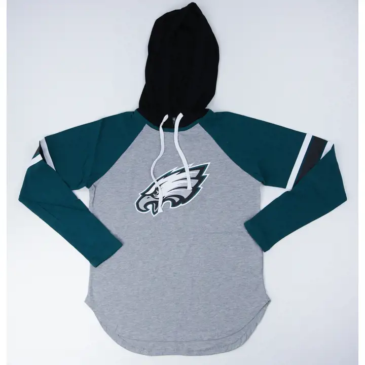 T-shirt à capuche NFL Philadelphia Eagles Fair Ball Manches Longues Femme 22 H