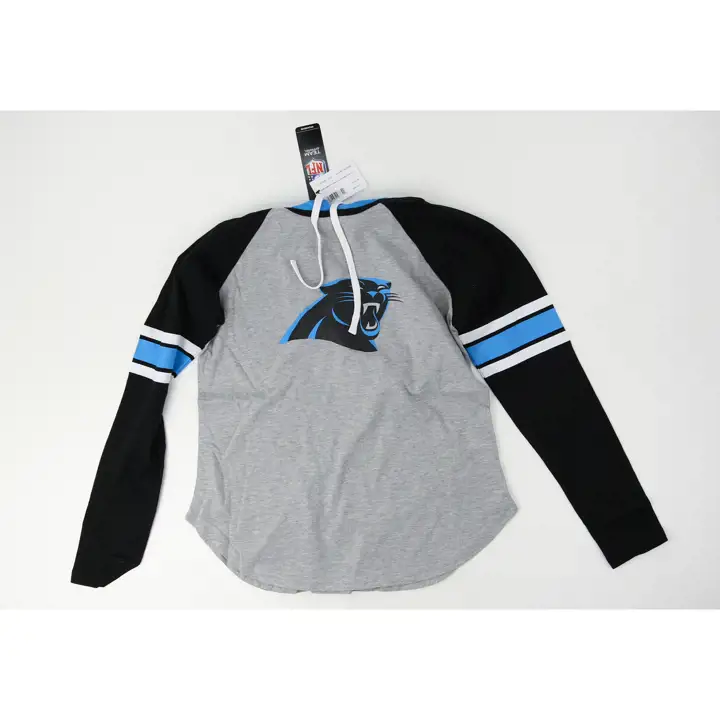 T-shirt à capuchon et manches longues NFL Fair Ball Carolina Panthers pour femme 22 H-G
