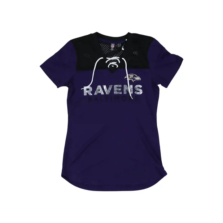 T-shirt maillot NFL Wildcard Baltimore Ravens pour femme 22 PUR
