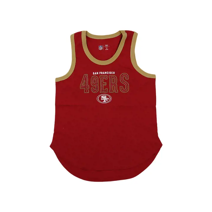Débardeur Coupe Université Femme NFL San Francisco 49ers 22 ROUGE