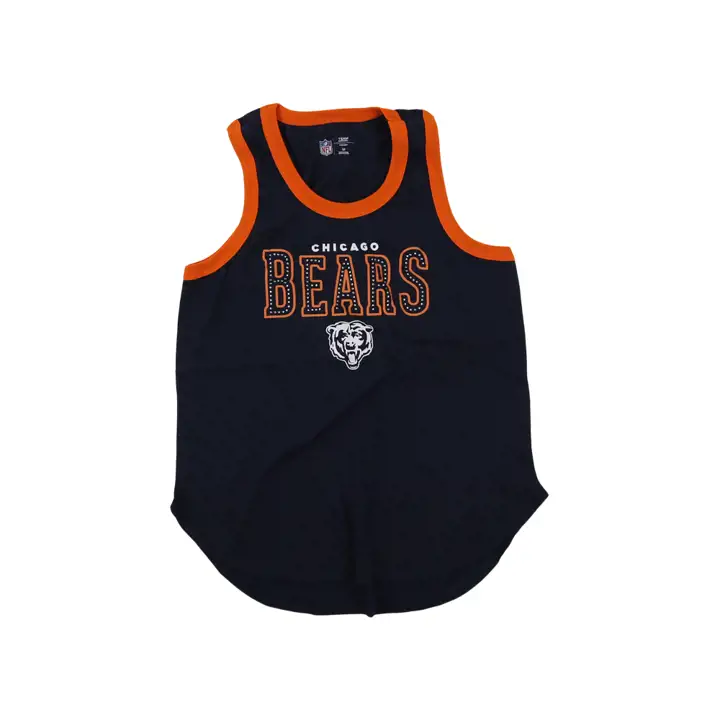 Débardeur universitaire NFL Chicago Bears pour femme 22 BLEU MARINE