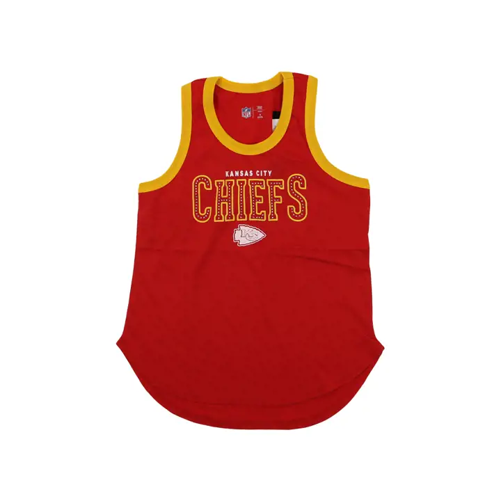 Débardeur universitaire NFL Kansas City Chiefs pour femme 22 ROUGE