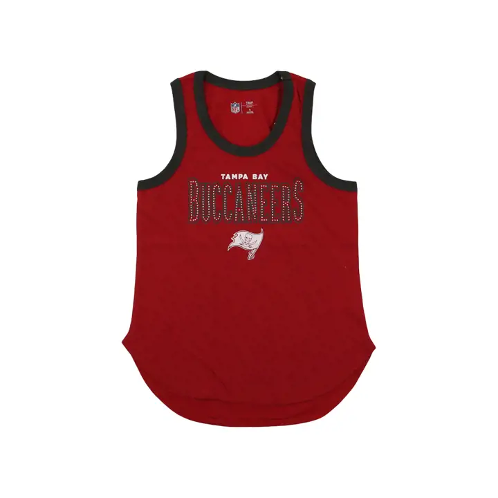 Débardeur universitaire NFL pour femme Tampa Bay Buccaneers 22 ROUGE