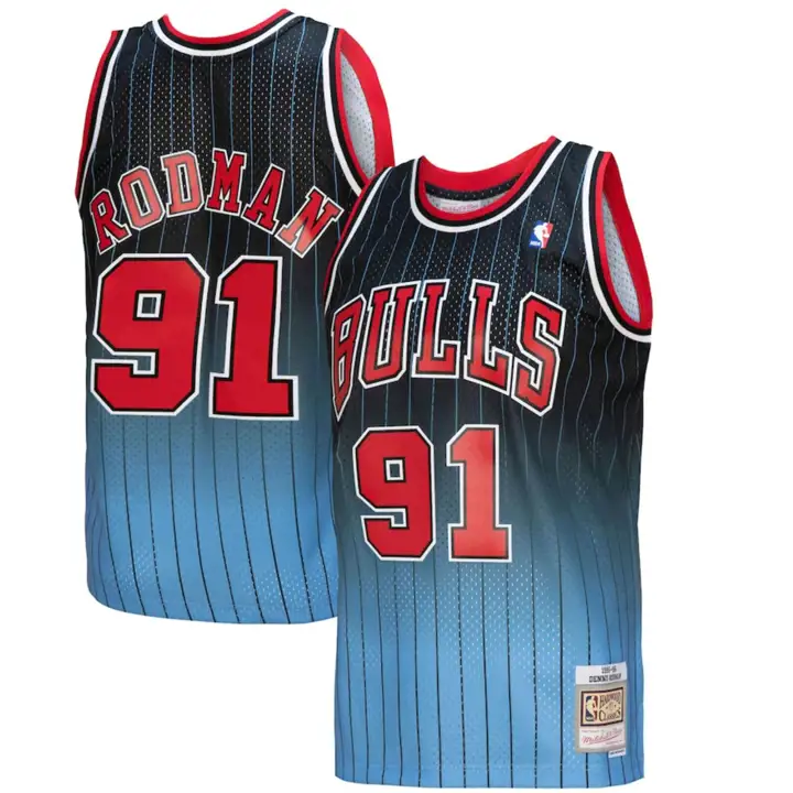 Chicago Bulls NBA Maillot Youth Gradient Swingman Dennis Rodm
