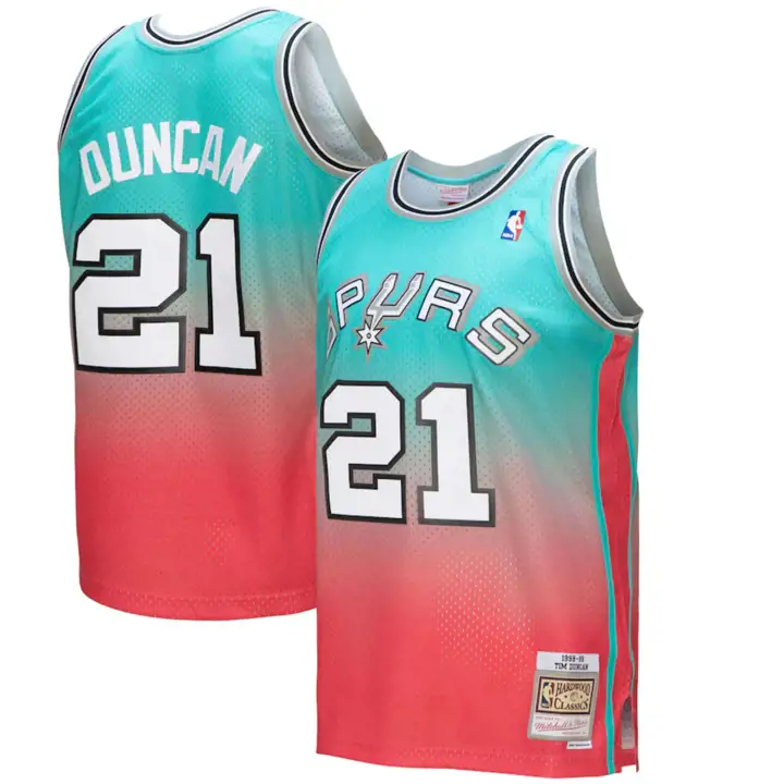 Maillot Swingman Dégradé Tim Duncan NBA Jeunesse San Antonio Spurs