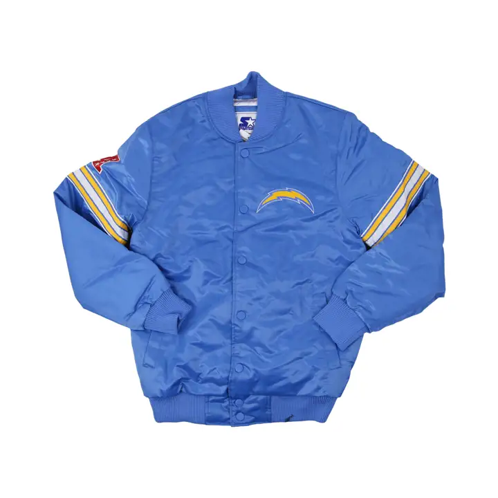 Veste en satin Los Angeles Chargers NFL Starter Pick n Roll Lb