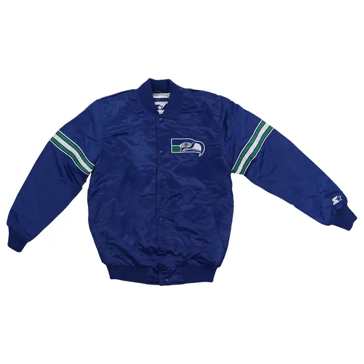 Seattle Seahawks NFL Starter Pick n Roll Satin Jacket (Throw
