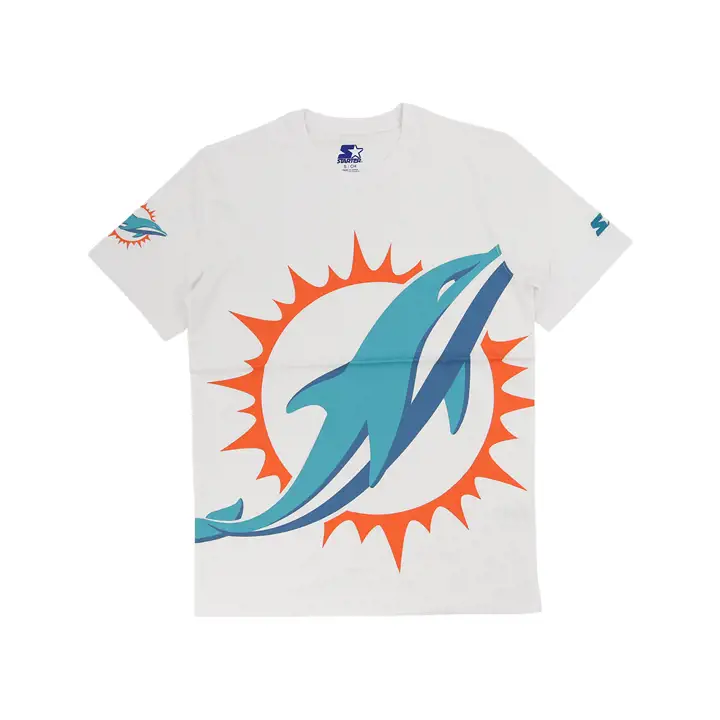 T-shirt de punter NFL Starter Miami Dolphins ivoire