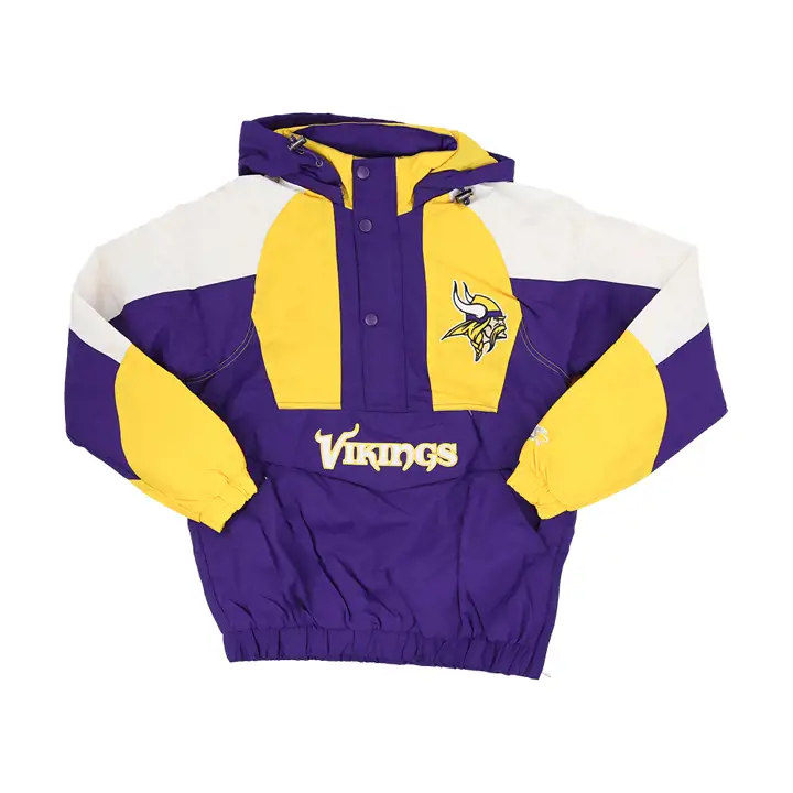 Minnesota Vikings NFL Starter Body Check 1/2 Zip Pullover Ja