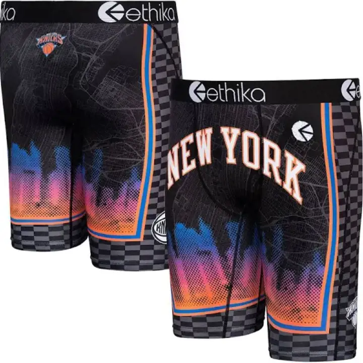 New York Knicks NBA City Edition 22 Caleçons Noir 1