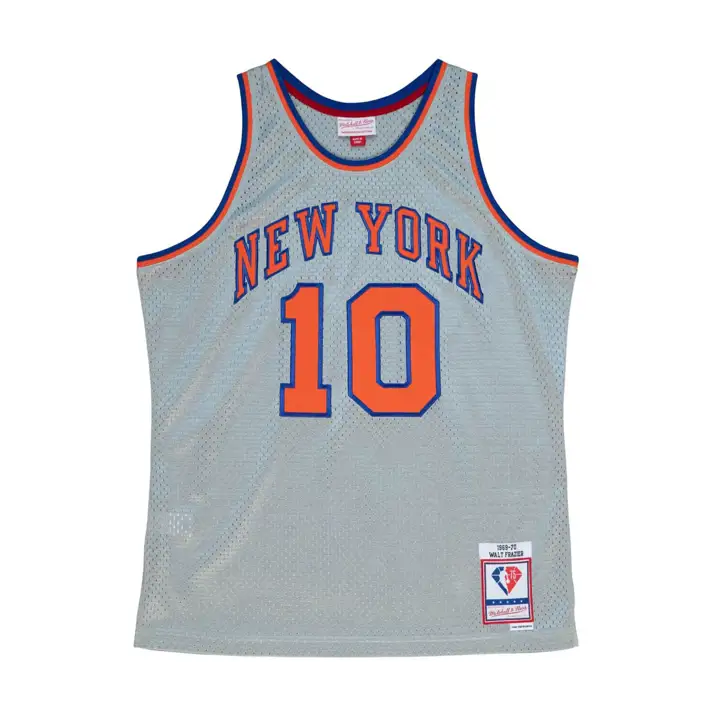 New York Knicks Maillot Swingman NBA Silver Collection Walt F