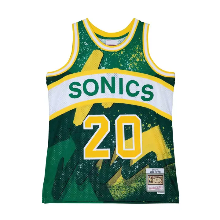 Maillot Swingman NBA Hyper Hoops Shawn Kemp des Seattle Supersonics