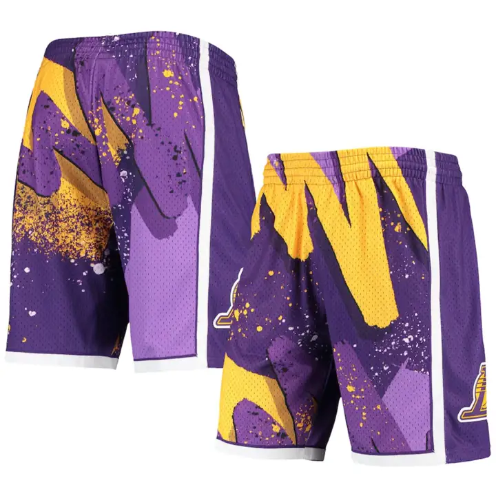 Los Angeles Lakers NBA Hyper Hoops Swingman Shorts pur