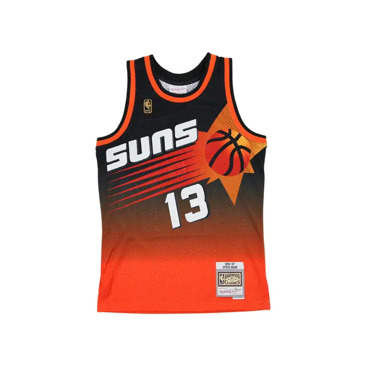 Phoenix Suns Maillot NBA Swingman Fadeaway Steve Nash org/blk