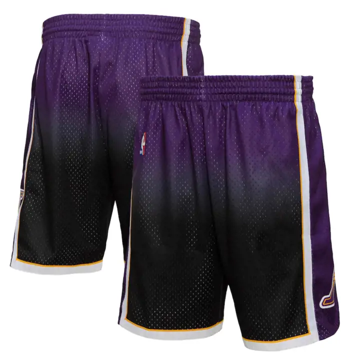 Short Los Angeles Lakers NBA Fadeaway Swingman violet/noir