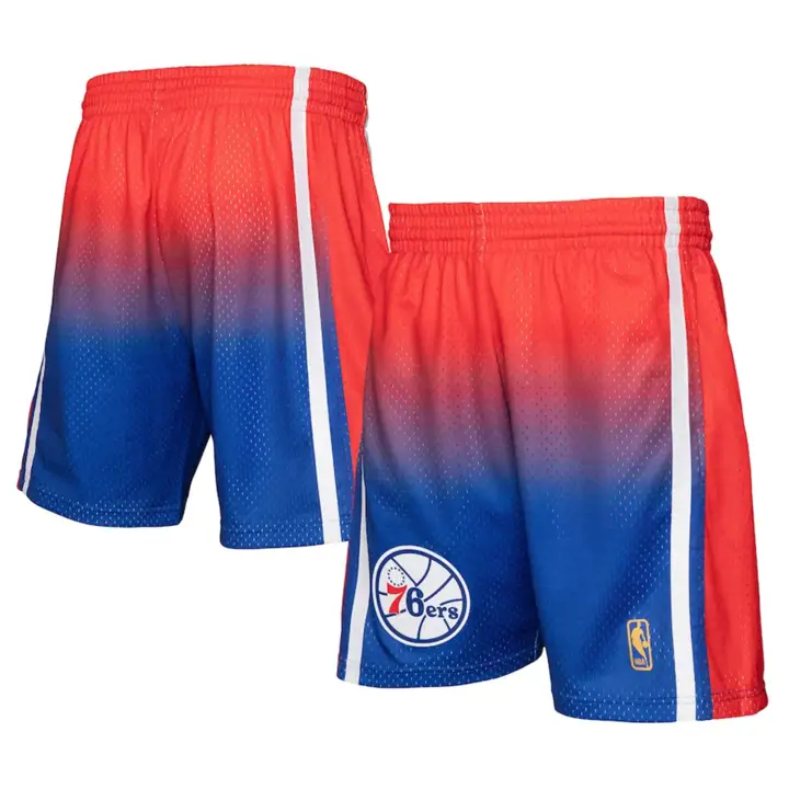 Philadelphia 76ers NBA Fadeaway Swingman Short rouge/bleu