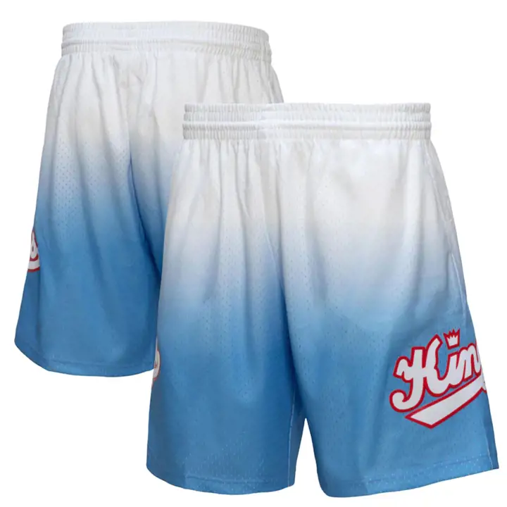 Short Sacramento Kings NBA Fadeaway Swingman blanc/bleu