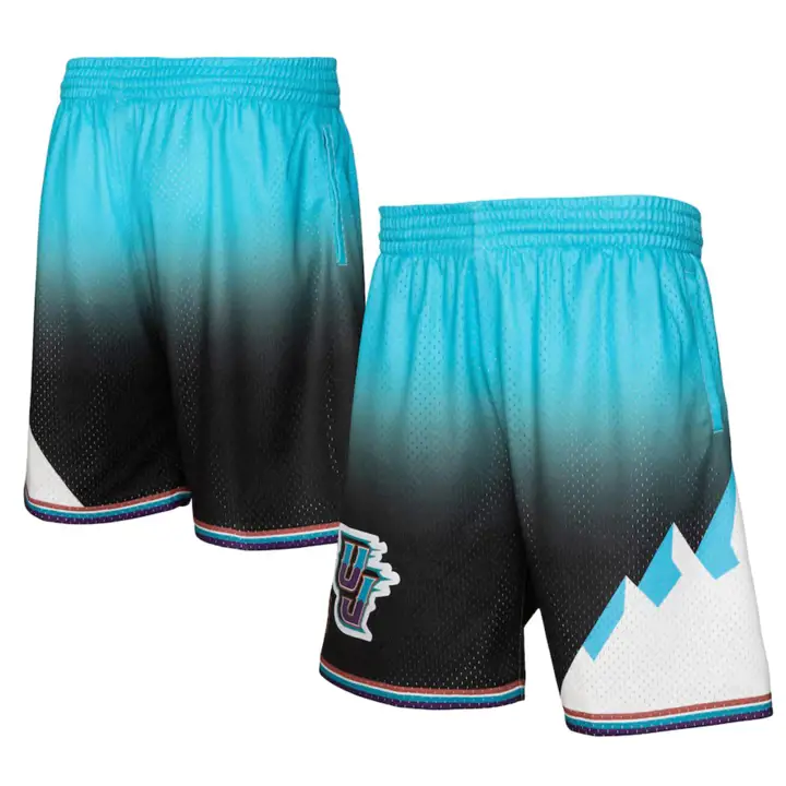 Short Swingman Fadeaway NBA des Utah Jazz noir/bleu