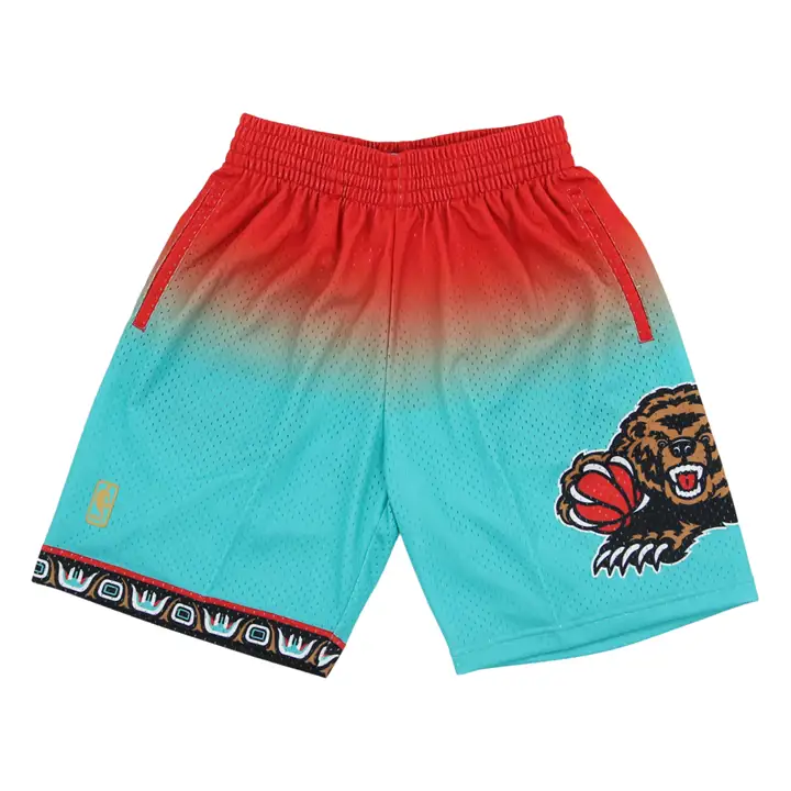 Short NBA Fadeaway Swingman Vancouver Grizzlies rouge/turquoise
