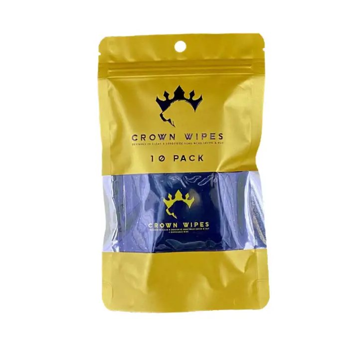 LINGETTES CROWN KLEEN PAQUET DE 10 NOIR