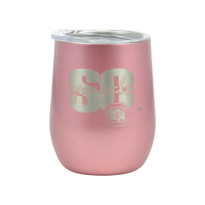 "Gobelet à vin « Huddle » 10 oz South Carolina Gamecocks rose"