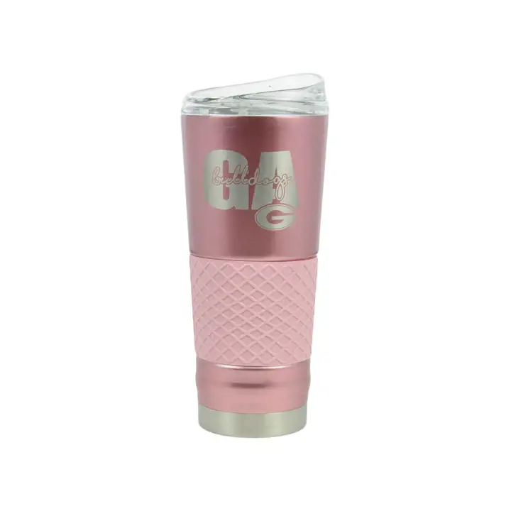 "Bouteille Georgia Bulldogs en acier inoxydable « Draft » de 710 ml, rose"