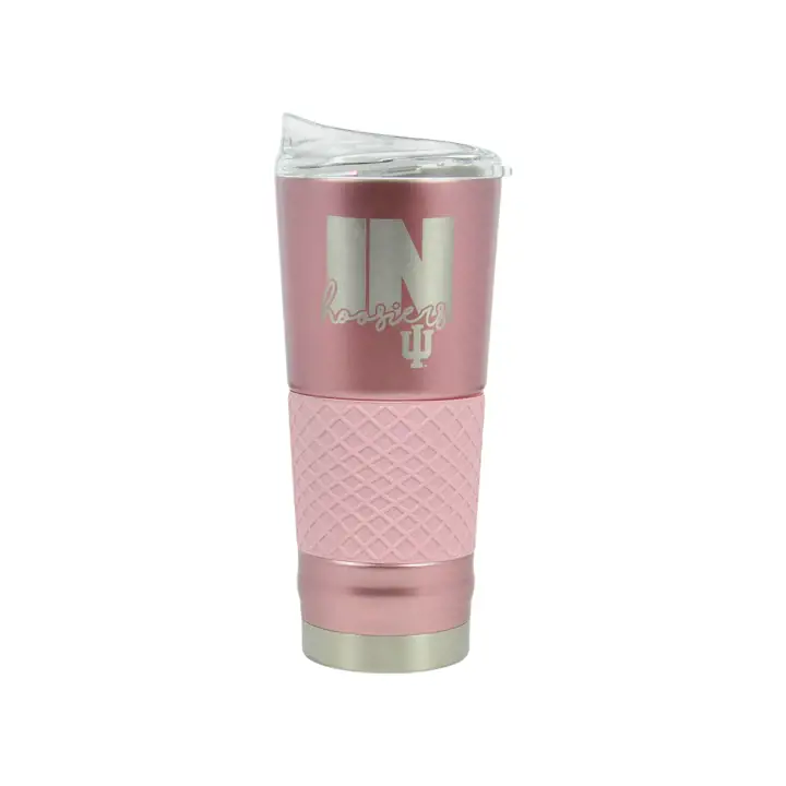 "Indiana Hoosiers 24oz Acier Inoxydable « Draft » Rose"