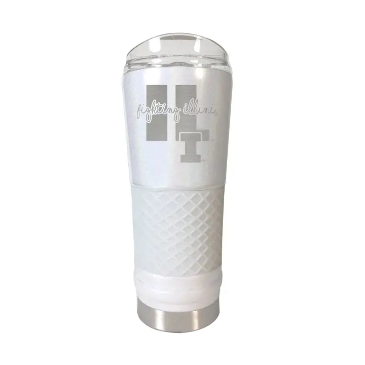 Bouteille en acier inoxydable "Draft" 24 oz Illinois Fighting Illini blc