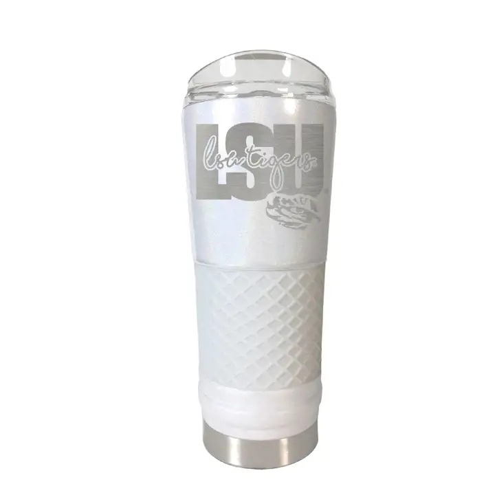 "LSU 24oz Acier Inoxydable \"Draft\" Blanc"