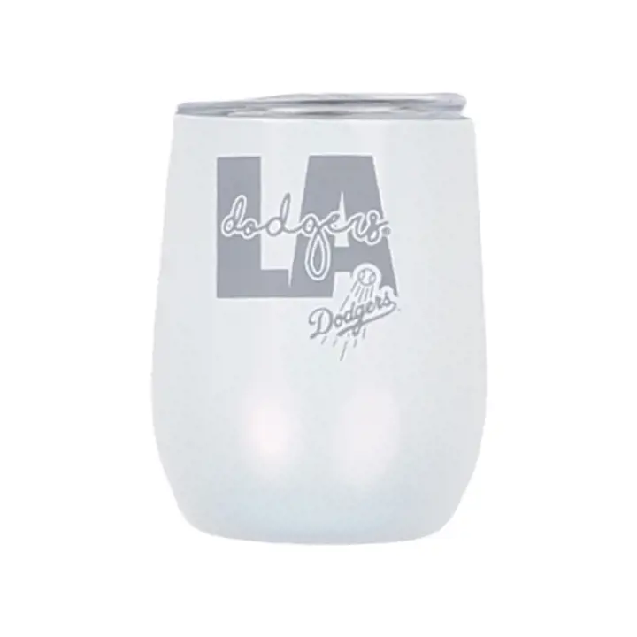 "Verre à vin « Huddle » de 10 oz des Dodgers de Los Angeles, blanc"