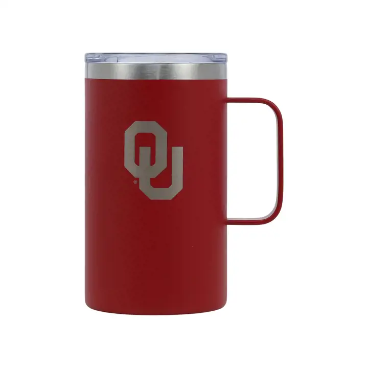 "Mug de voyage en acier inoxydable "Hustle" Oklahoma Sooners"